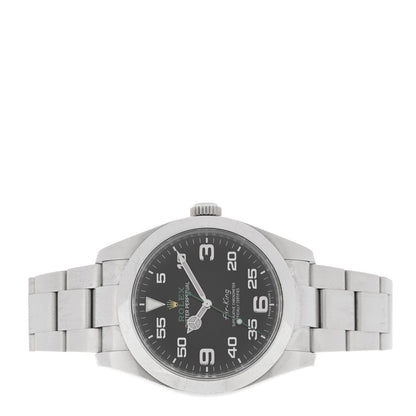 Stainless Steel 40mm Air-King Oyster Perpetual Watch Black 116900