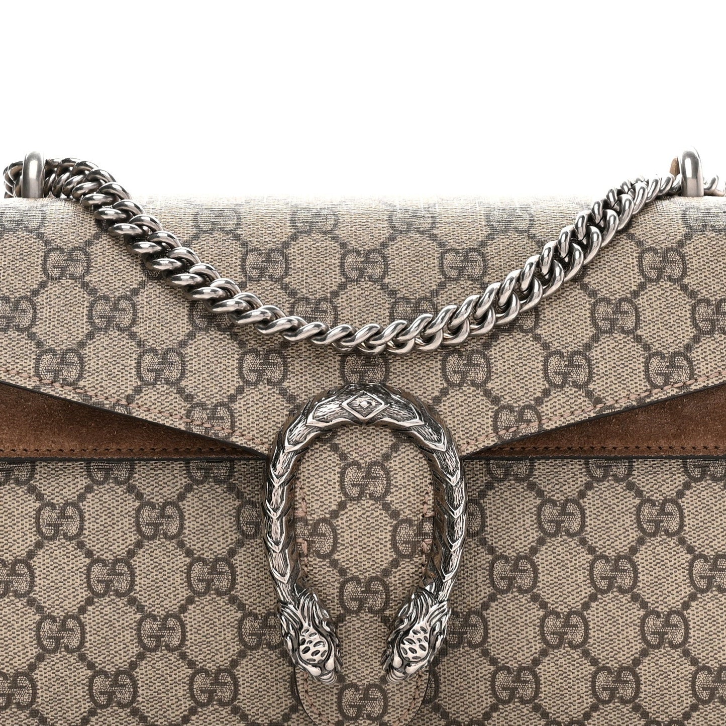 GG Supreme Monogram Small Dionysus Shoulder Bag Taupe