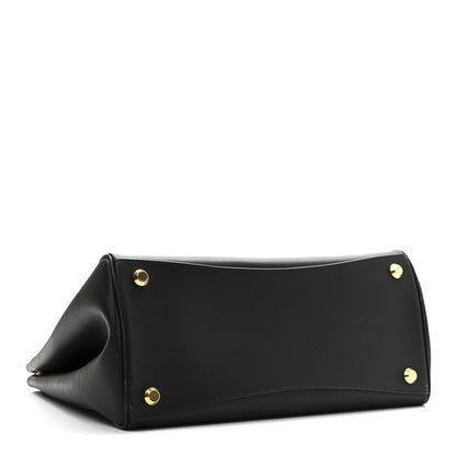 Smooth Calfskin Hampton Carry All Bag Black