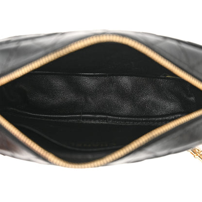 Aged Calfskin Quilted Mini Reissue Camera Case Black