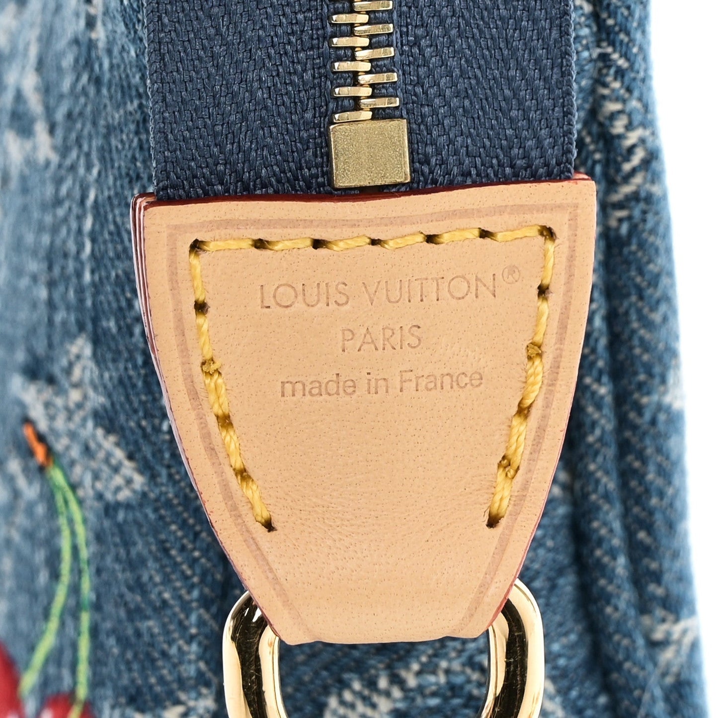 LV X TM Monogram Denim Cerises Pochette Accessories Blue