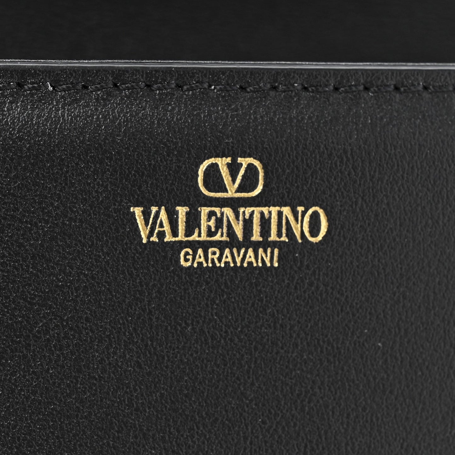 Calfskin Vlogo Small Loco Shoulder Bag Black