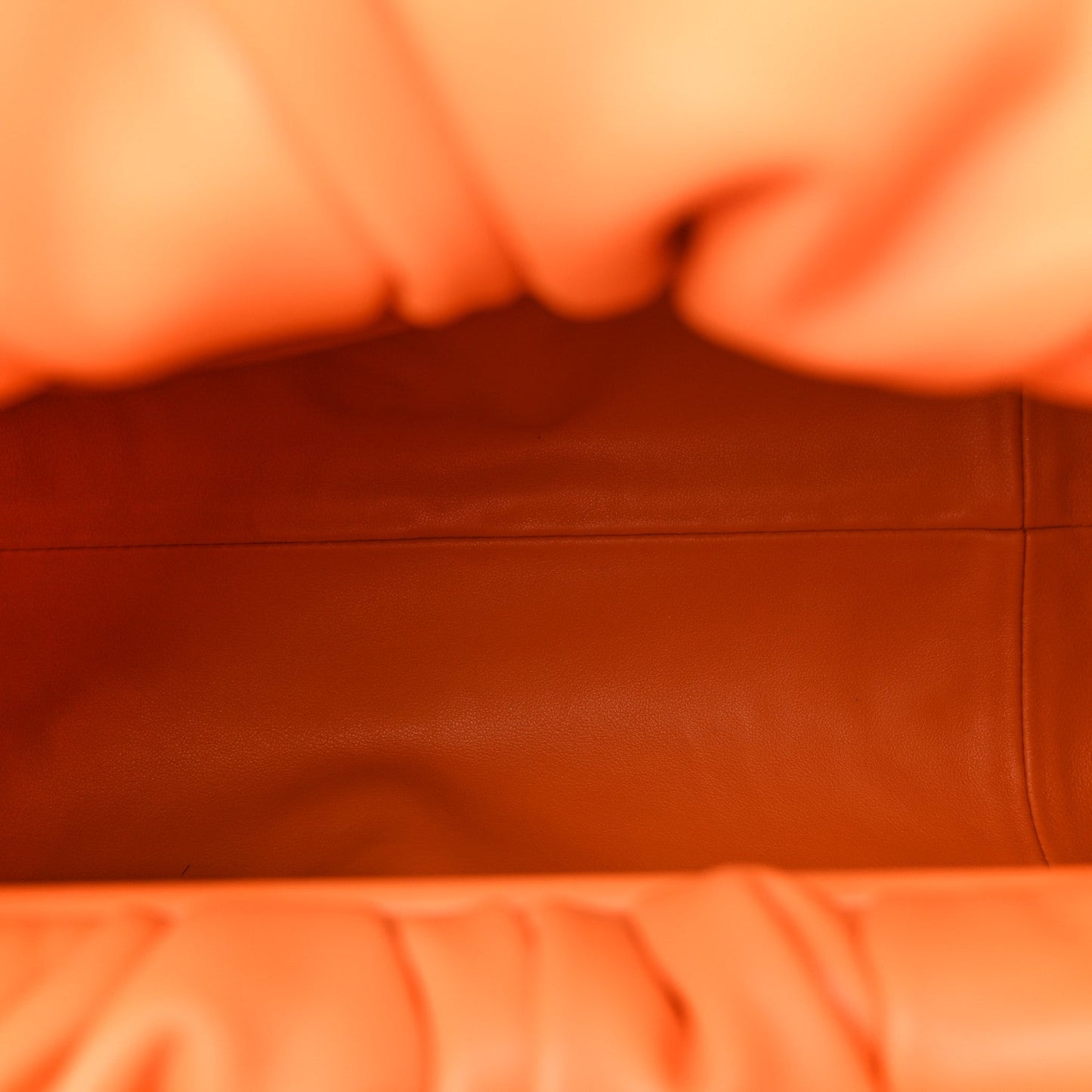 Smooth Butter Calfskin Small The Shoulder Pouch Light Orange