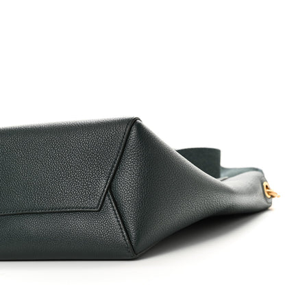 Soft Grained Calfskin Small Sangle Bucket Bag Amazone