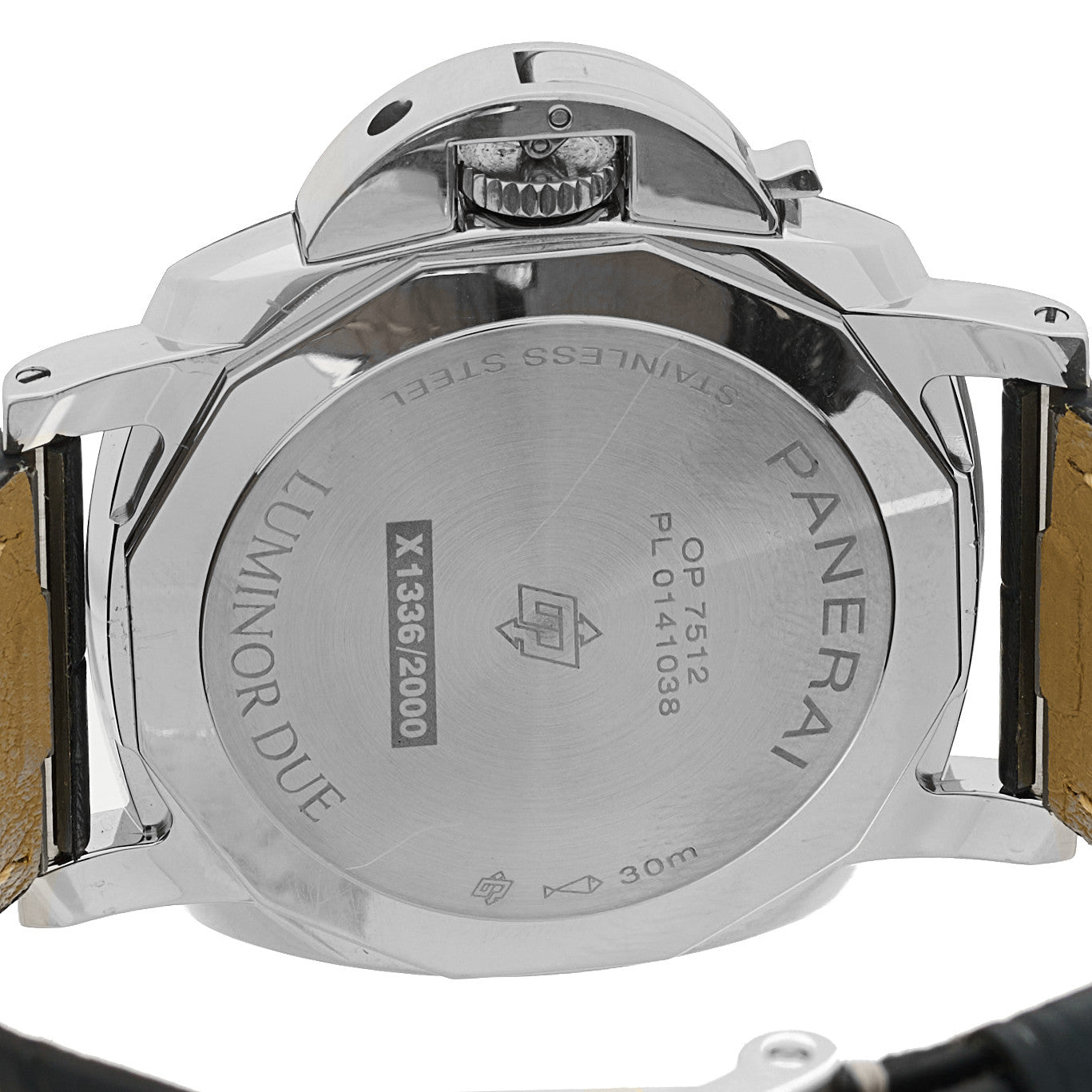 Stainless Steel Alligator 42mm Luminor Due Automatic Watch Blue PAM01274