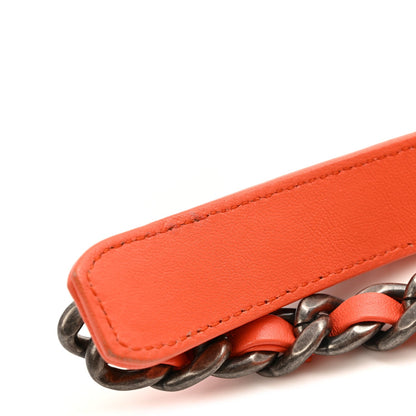 Goatskin Quilted Medium Chanel 19 Flap Orange