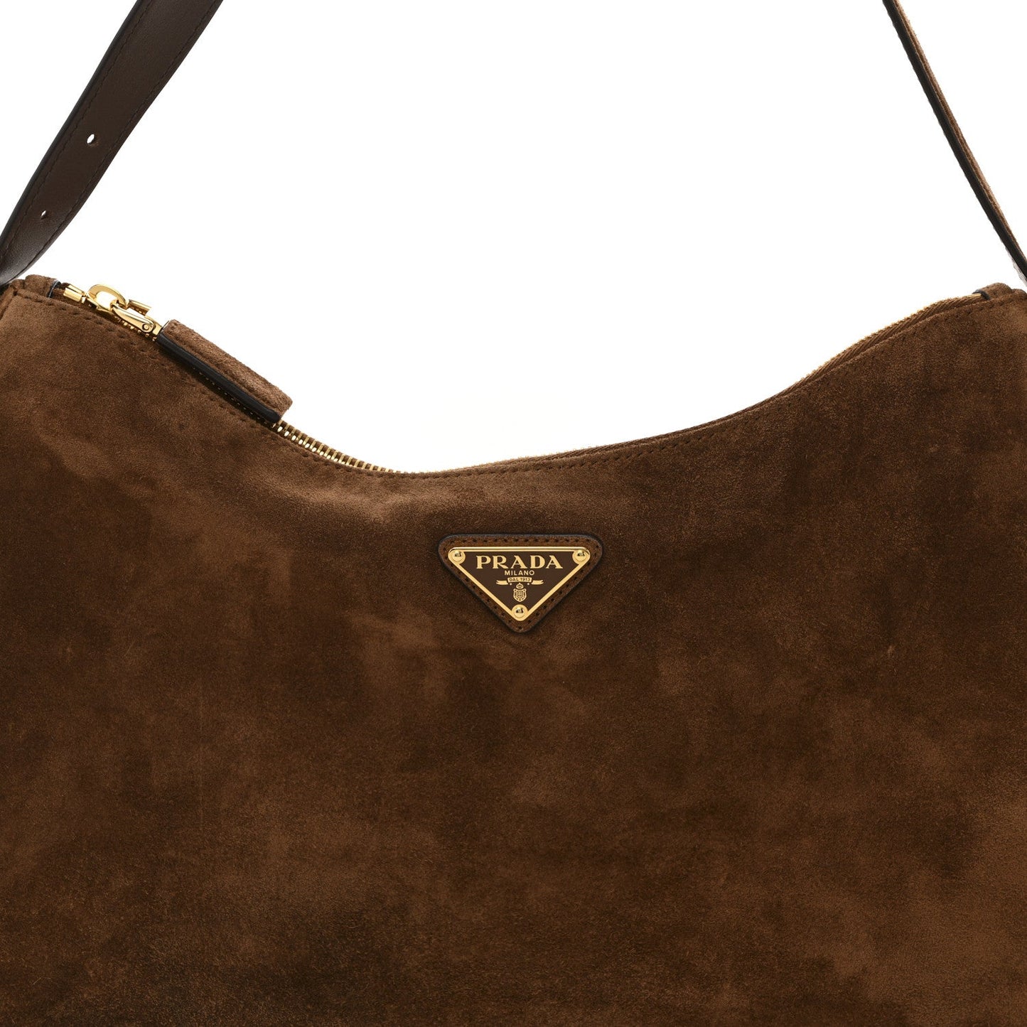 Scamosciato Suede Large Aimee Shoulder Bag Cacao