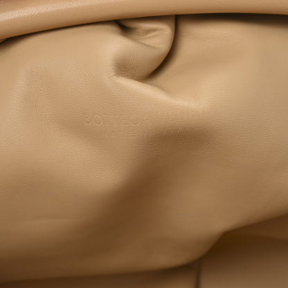 Nappa Maxi Intrecciato The Pouch Oversized Clutch Almond