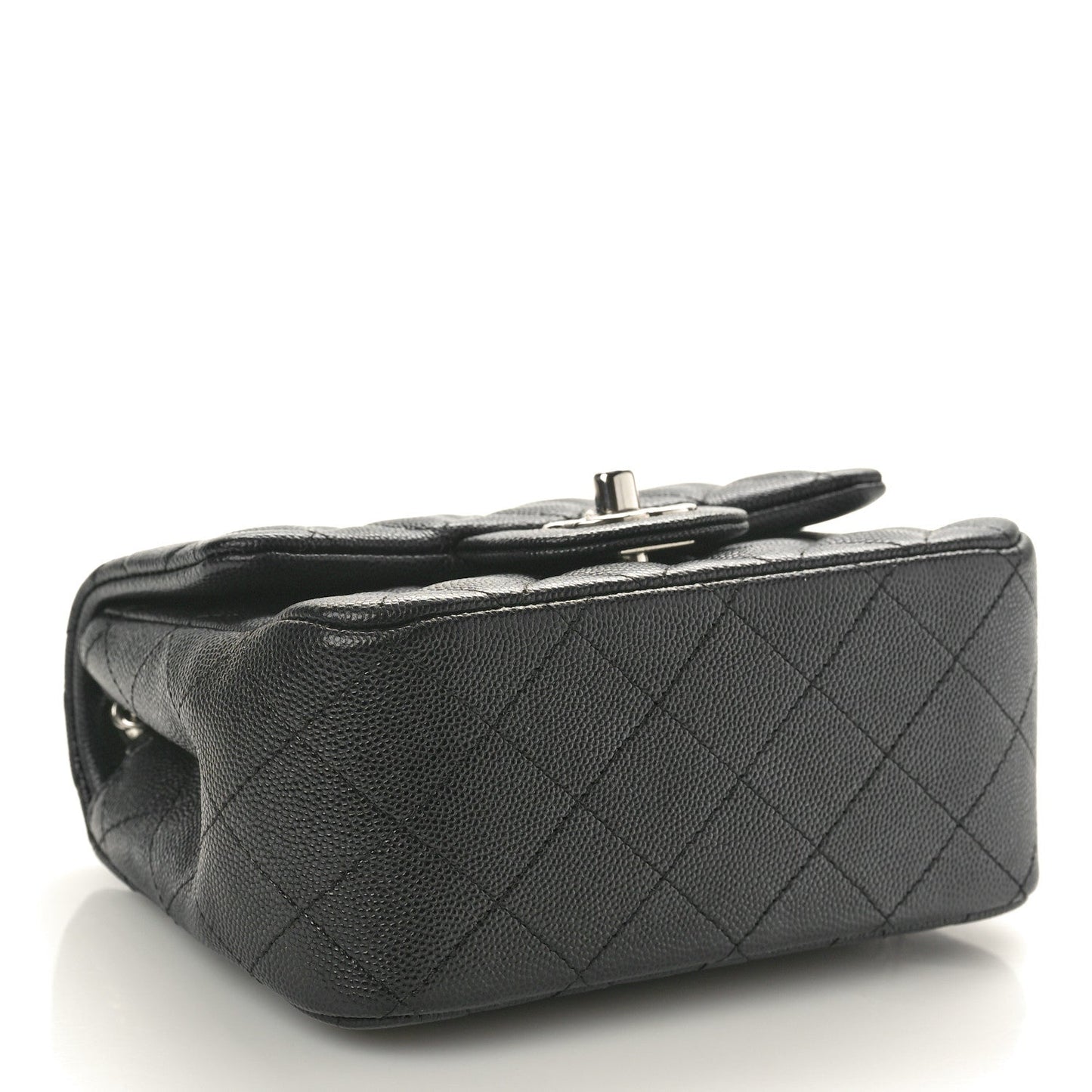 Caviar Quilted Mini Square Flap Black