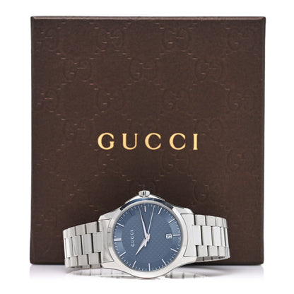 Stainless Steel 38mm G-Timeless Diamante Quartz Watch Grey