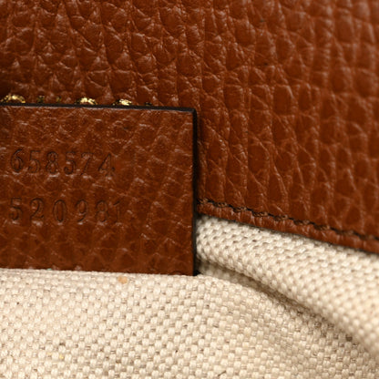New Denim GG Monogram Dollar Calfskin Web Mini Horsebit 1955 Shoulder Bag Blue Tea Cuir Epilog