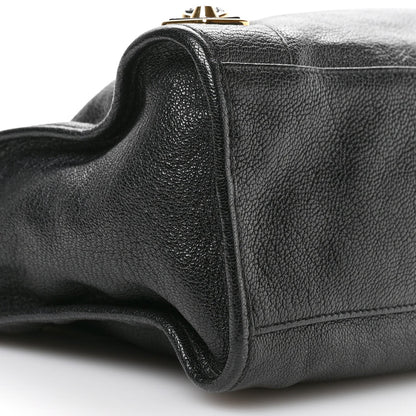 Chevre Gold Metallic Edge Hardware City Black