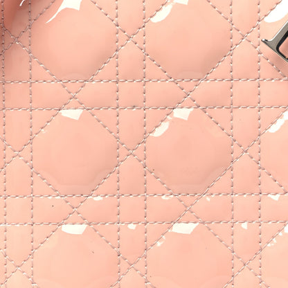 Patent Cannage Medium Lady Dior Light Pink