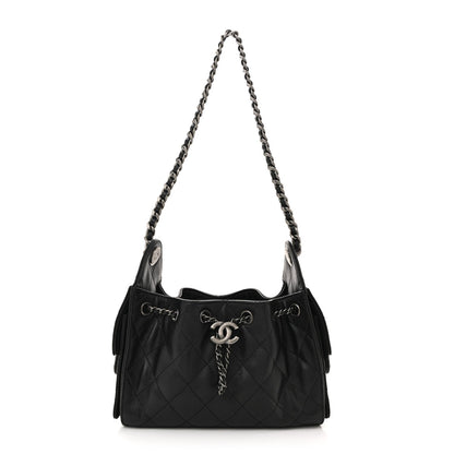 Caviar Quilted Mini Chanel 25 Handbag Black