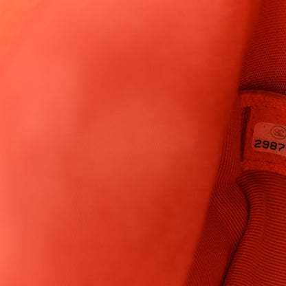 Goatskin Quilted Medium Chanel 19 Flap Orange