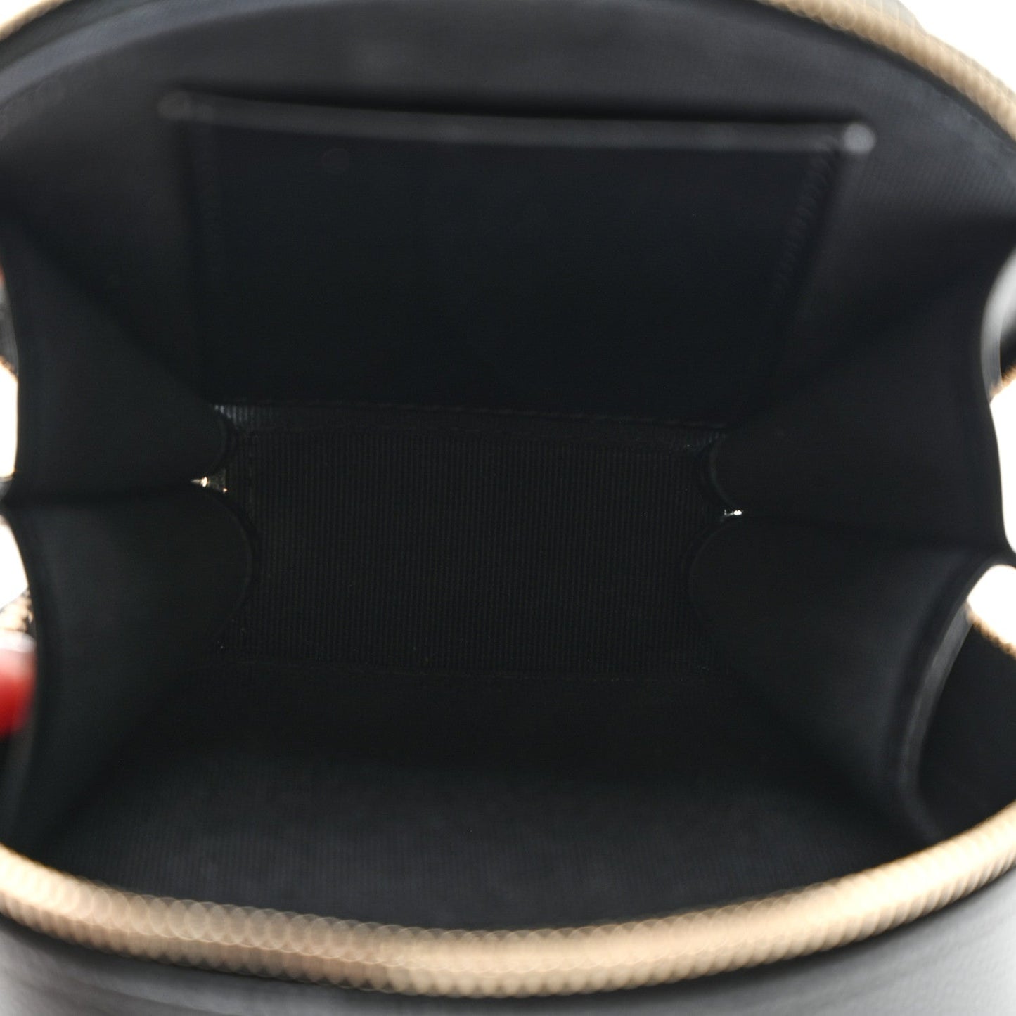 Caviar Quilted Round Coco Clutch With Chain Black