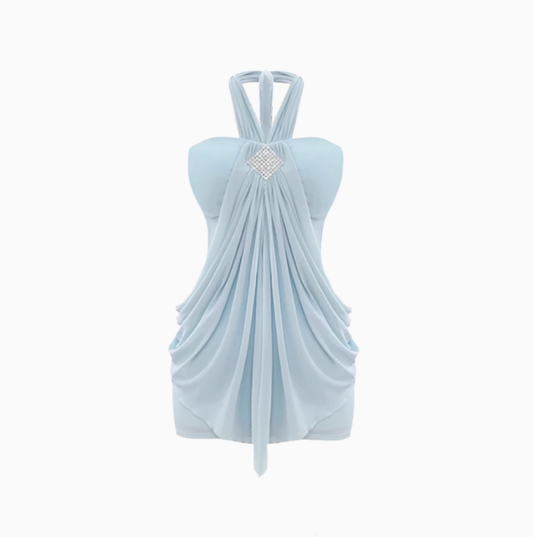 2025 Pure Desire Pleated Waist-hugging Hip-hugging Short Skirt R1254