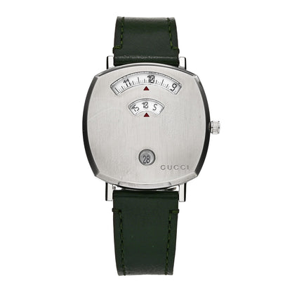 Stainless Steel Calfskin 35mm Grip Quartz Watch Green