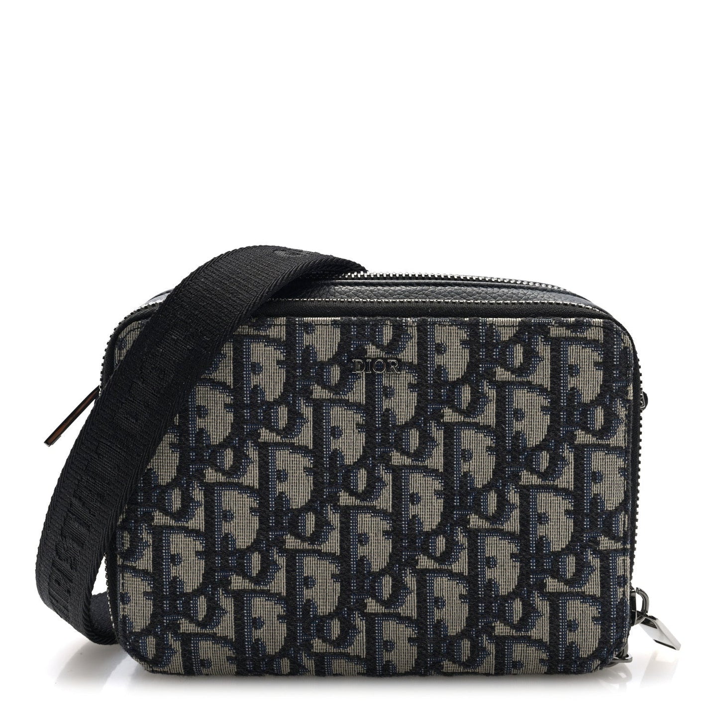 Oblique Pouch Beige Black