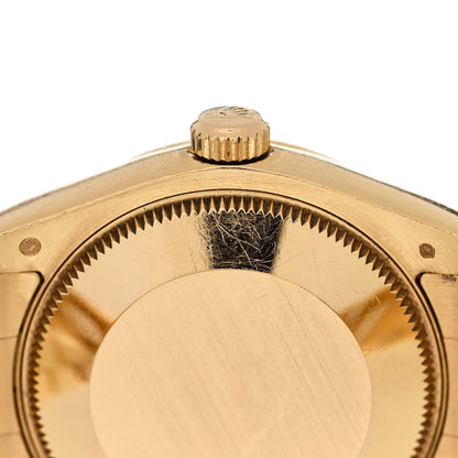 18K Yellow Gold Diamond 31mm Oyster Perpetual Datejust President Watch Black 178158