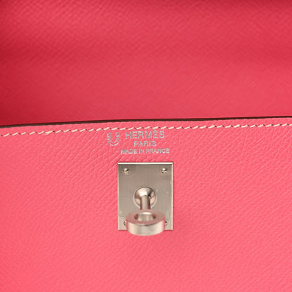 Epsom Bi-Color Horseshoe Kelly Sellier 25 Rose Azalee Craie