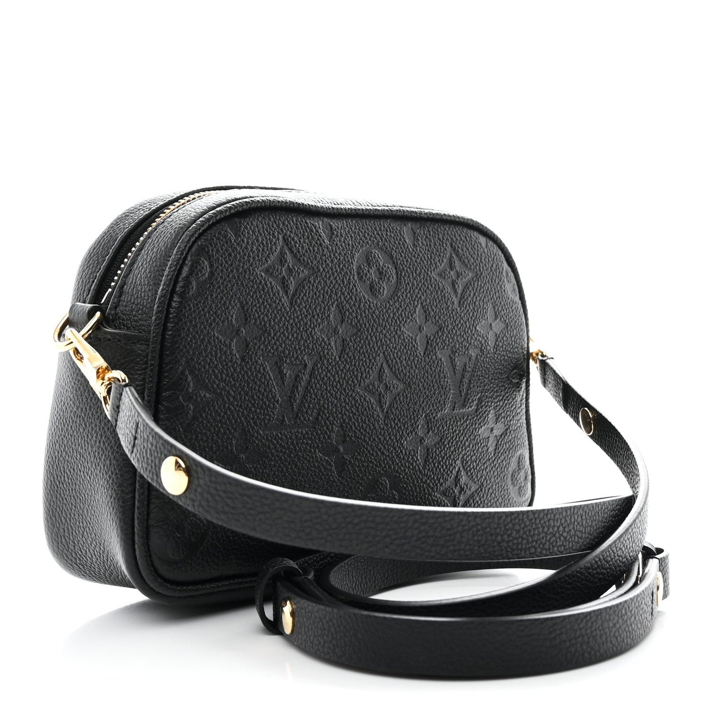 Empreinte Monogram Tiny Camera Bag Black