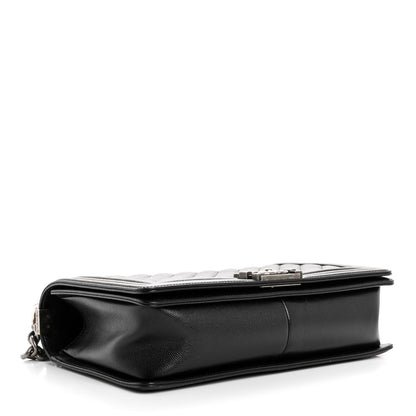 Caviar Quilted New Medium Boy Flap Black