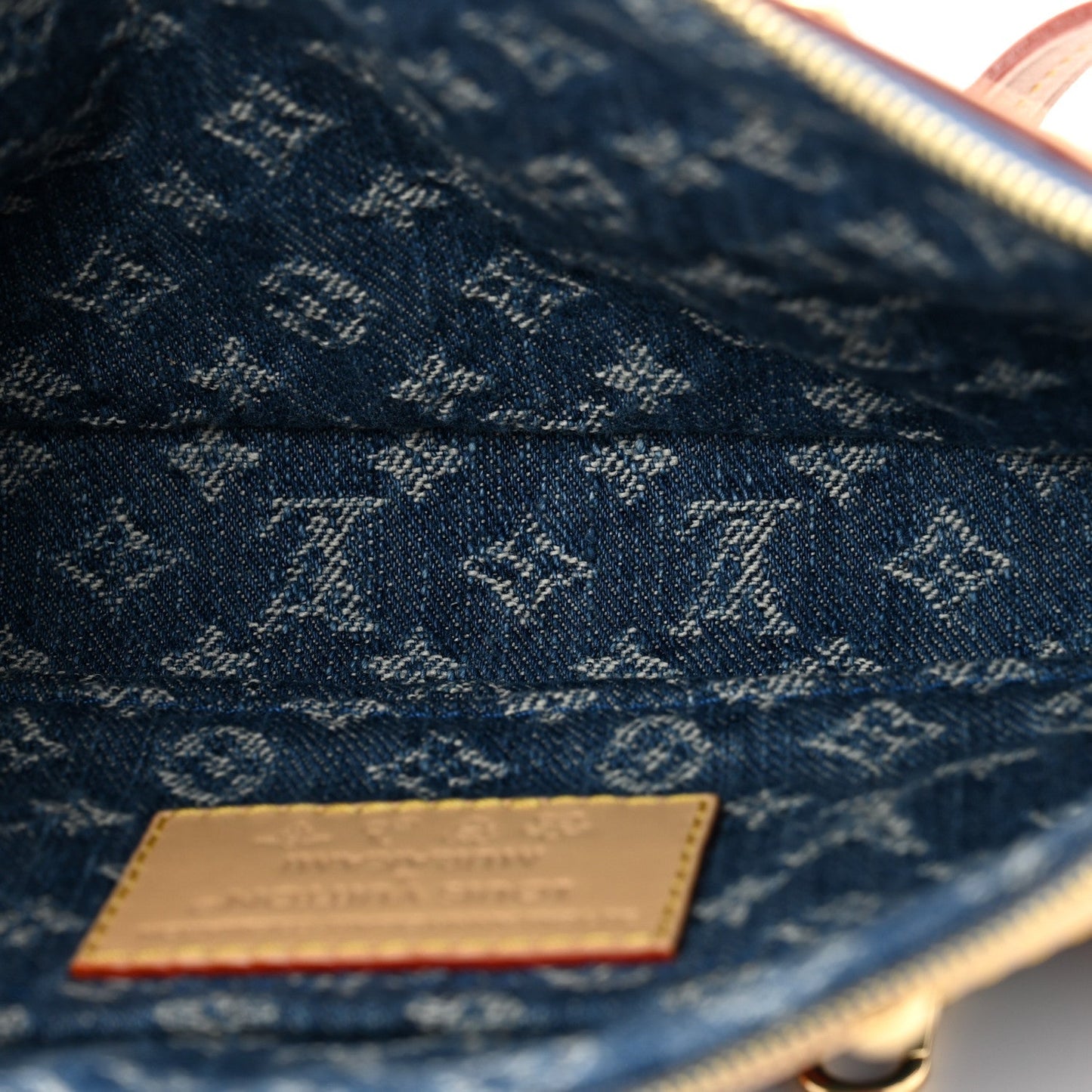 LV X TM Monogram Denim Cerises Pochette Accessories Blue