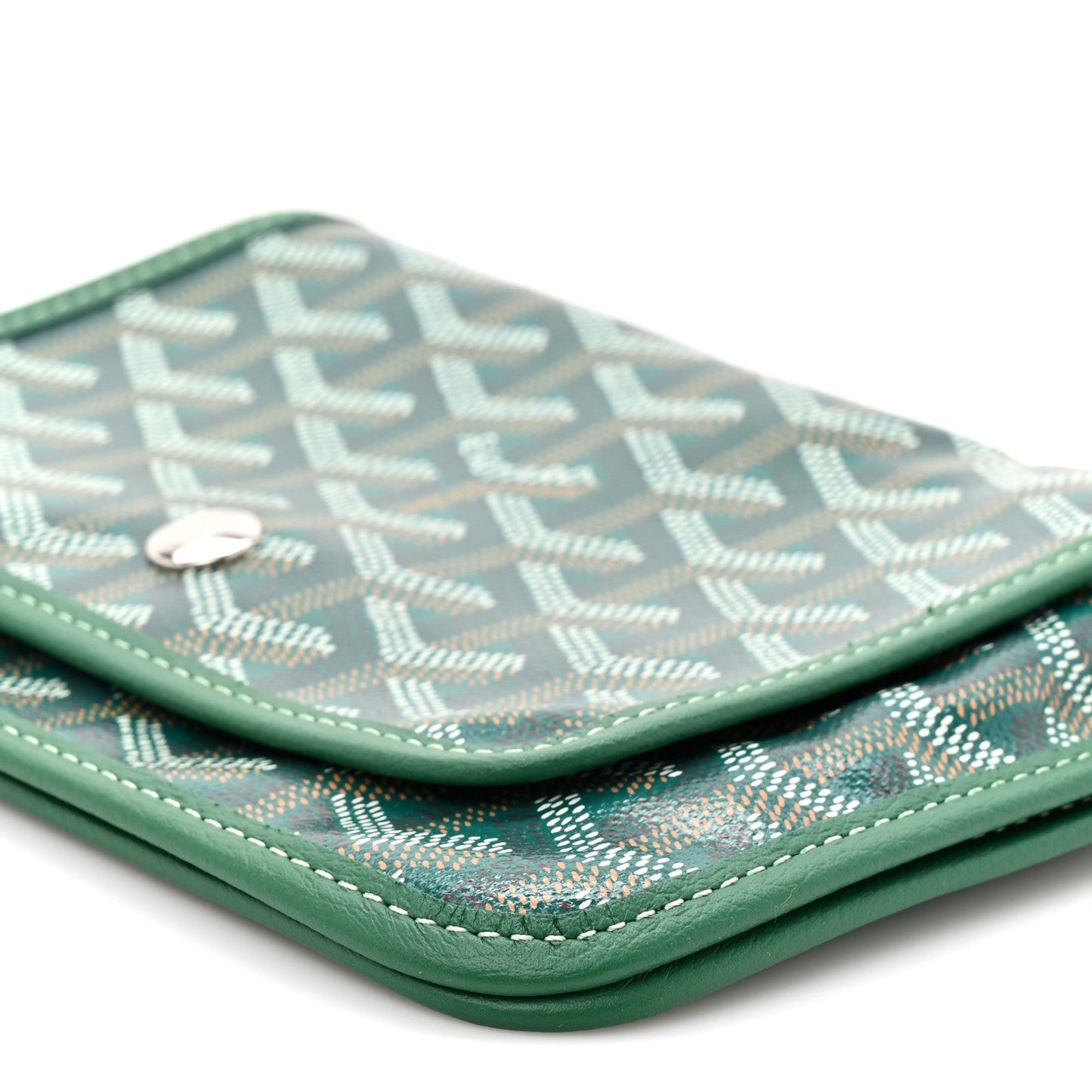 Goyardine Plumet Wallet Clutch Green