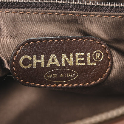 Lambskin CC Tassel Shoulder Bag Brown