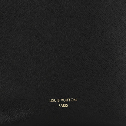 Grained Calfskin Low Key Hobo PM Black