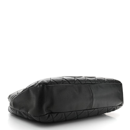 Caviar Quilted Timeless CC Soft Tote Black
