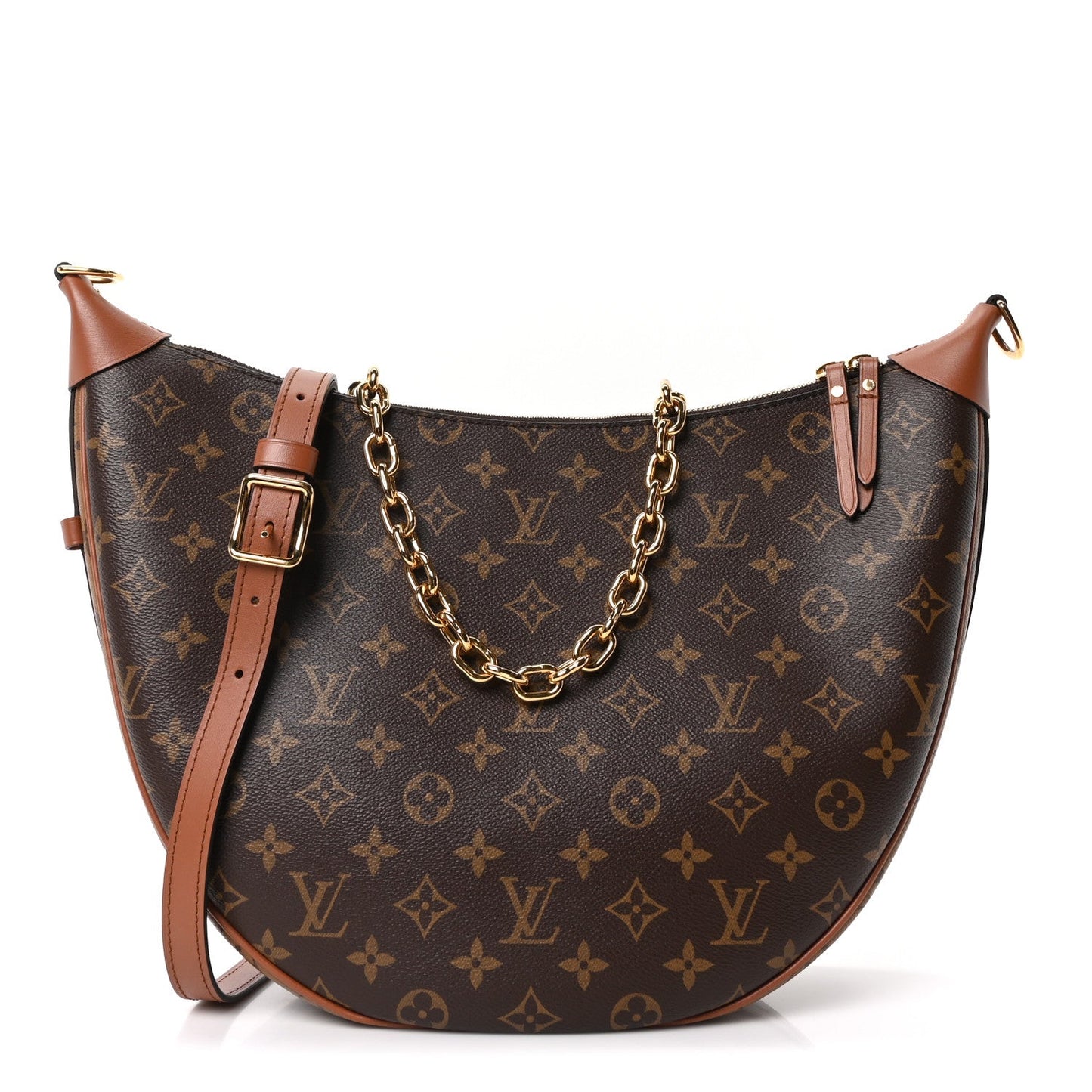 Reverse Monogram Loop Hobo