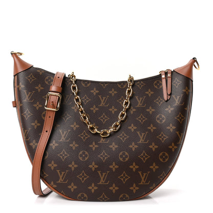 Reverse Monogram Loop Hobo