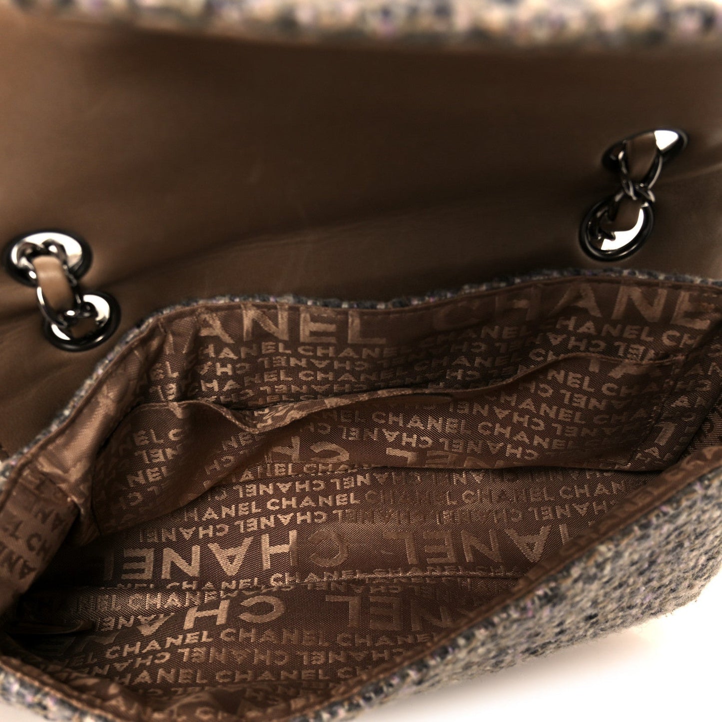 Tweed Small Fantasy Flap Grey