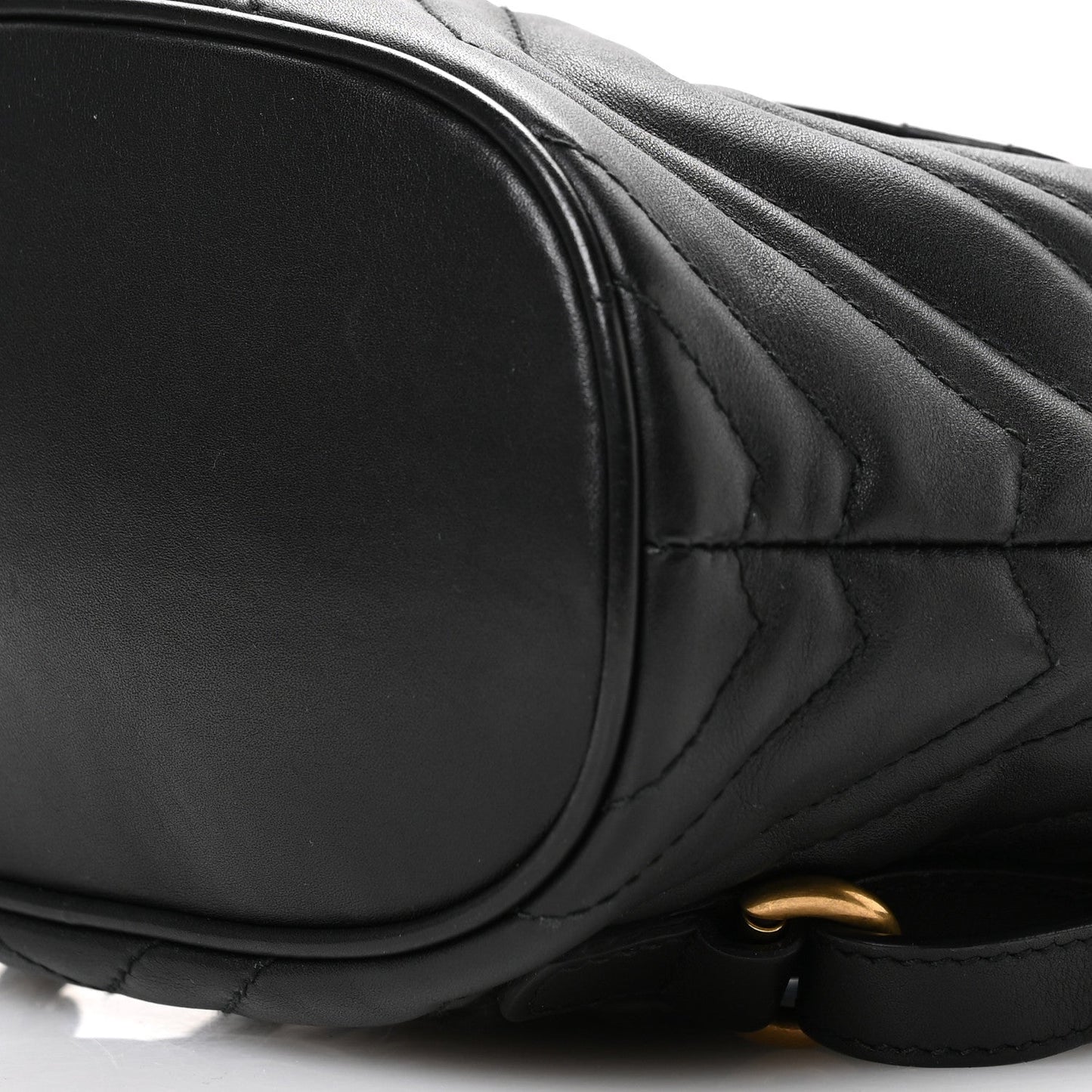 Calfskin Matelasse GG Marmont Flap Backpack Black