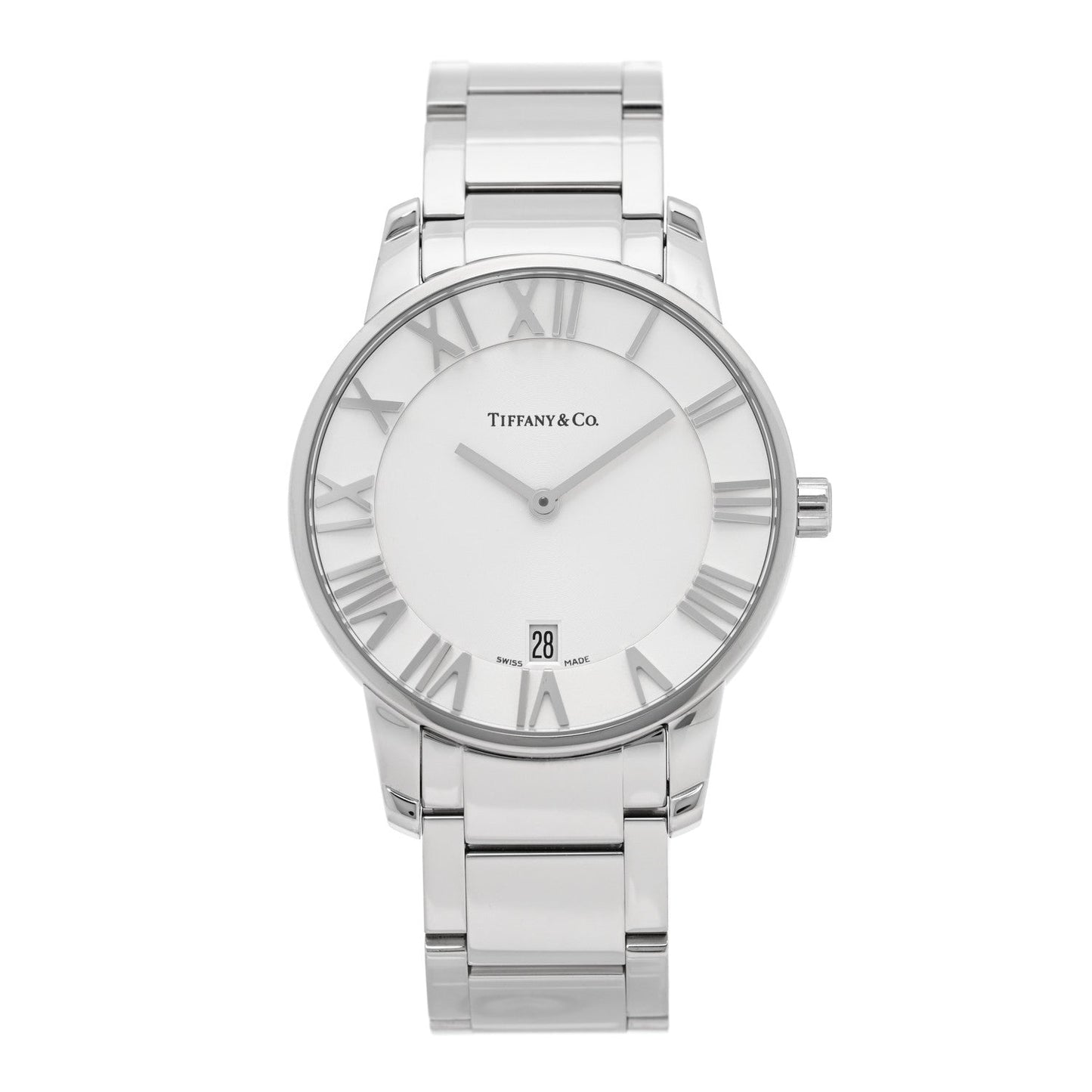 Stainless Steel 37mm Atlas 2-Hand Quartz Watch