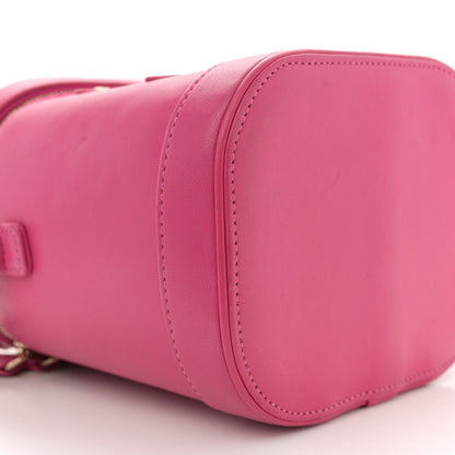 Lambskin Timeless Vanity Cosmetic Case Pink