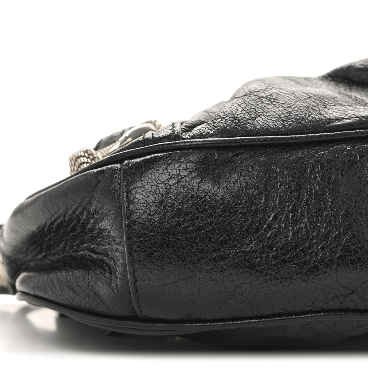 Agneau Arena Le Cagole Shoulder Bag XS Black