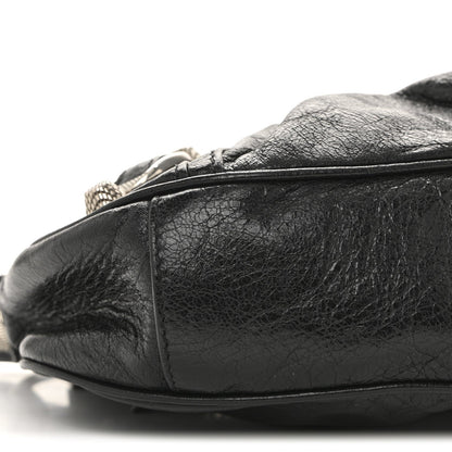 Agneau Arena Le Cagole Shoulder Bag XS Black