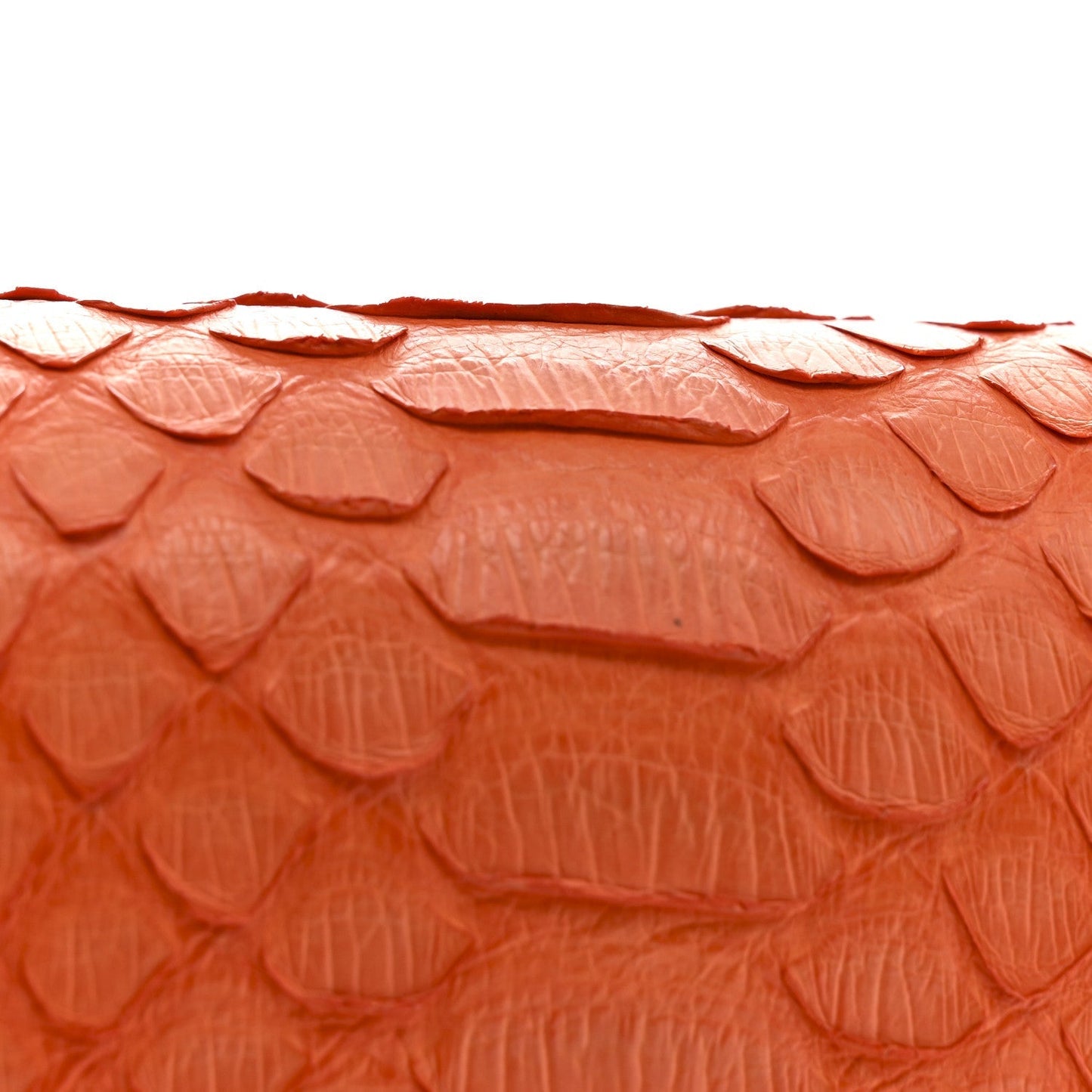 Snakeskin Classic Box Flap Orange