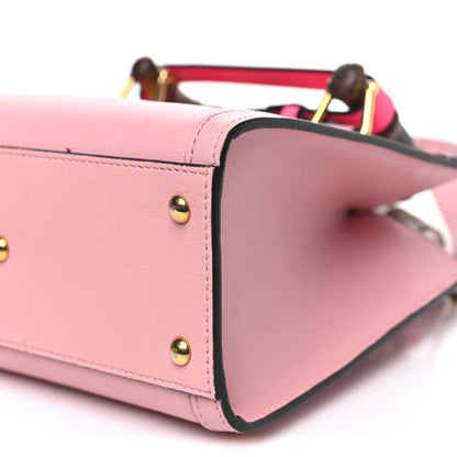 Wonka Grain Calfskin Mini Diana Tote Bag Wild Rose Fuxia Fluo