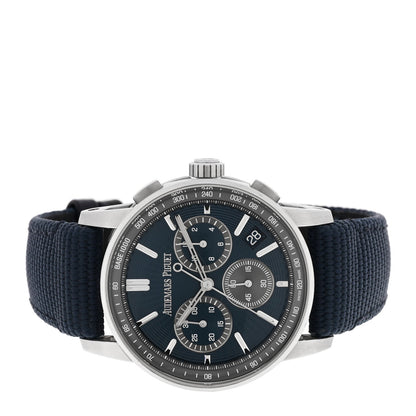 Stainless Steel Fabric 41mm Code 11.59 Automatic Watch Blue 26393ST.OO.A348KB.01