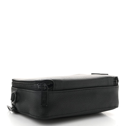 Calfskin Aerogram Alpha Wearable Wallet Black