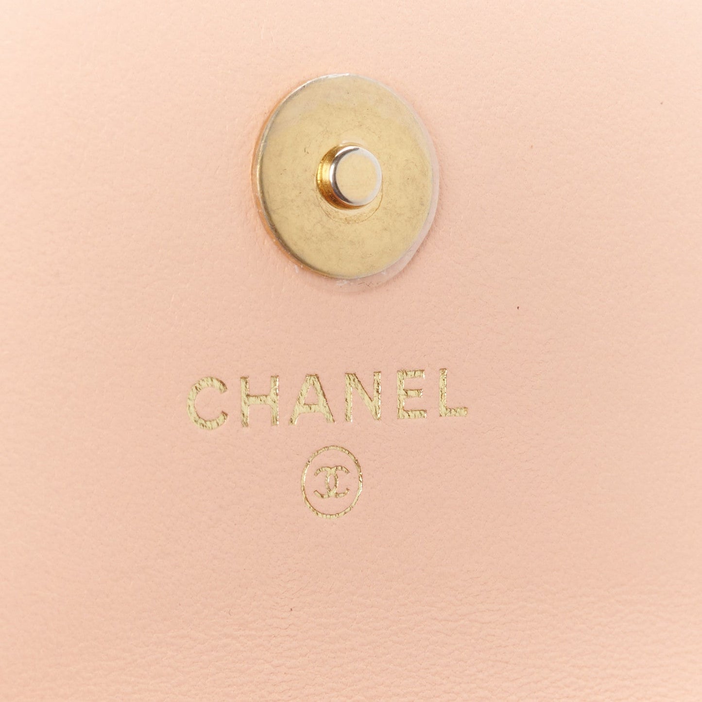 Lambskin Quilted Chanel 19 Clutch With Chain Light Orange