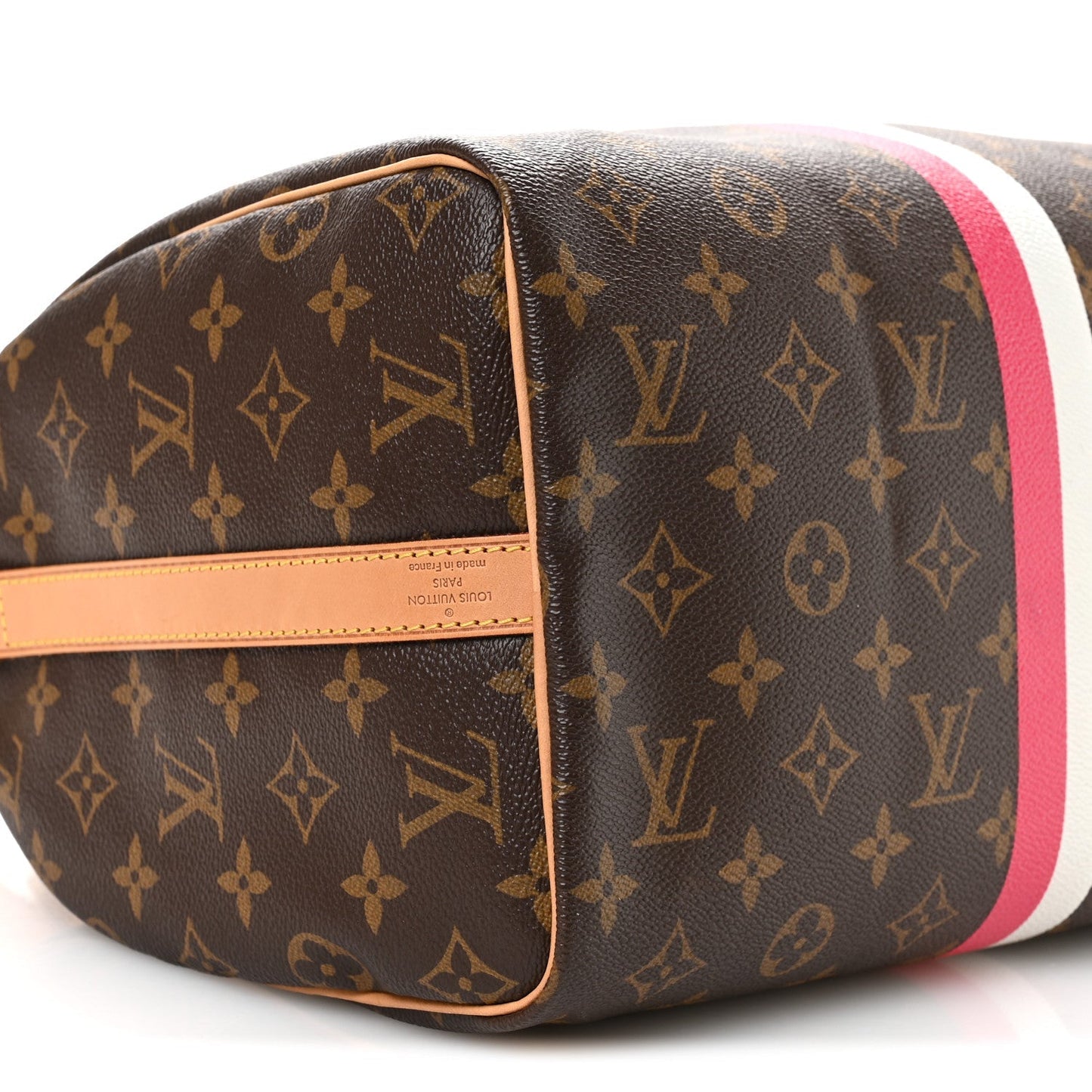 Monogram My LV Heritage Speedy Bandouliere 30 Fuchsia White