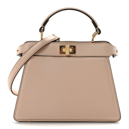 Shiny Nappa Plexiglass Petite Peekaboo I SEE U Satchel Light Rose