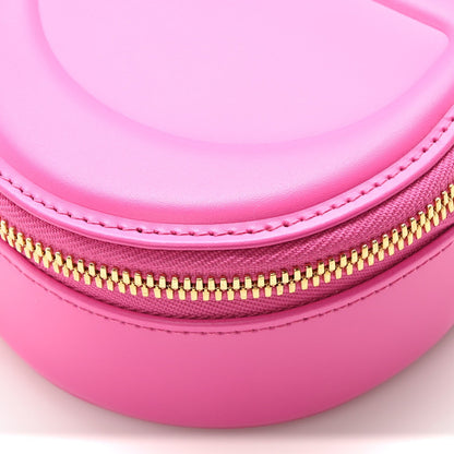 Calfskin CD Signature Oval Crossbody Camera Bag Rani Pink