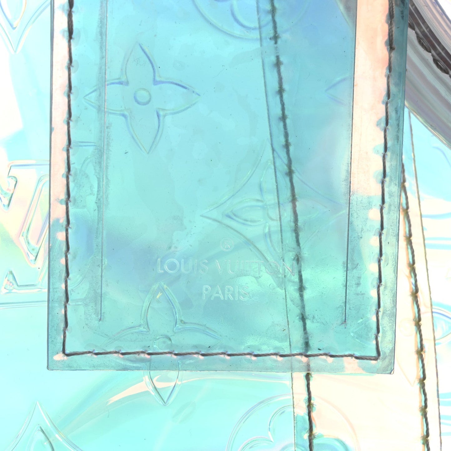 PVC Monogram Keepall Bandouliere 50 Iridescent Prism