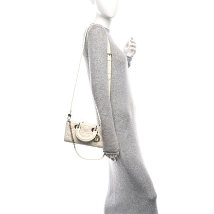Lambskin Cannage Small Lady D-Joy Latte